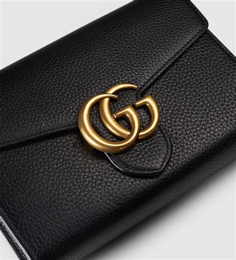 gucci marmont bifold wallet|gucci small wallet on chain.